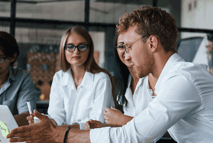 People in a meeting