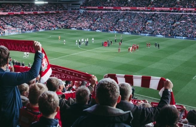 A football crowd